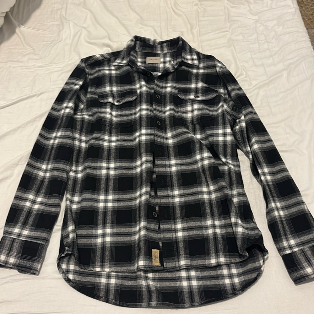 Men’s Jachs Black and White Flannel